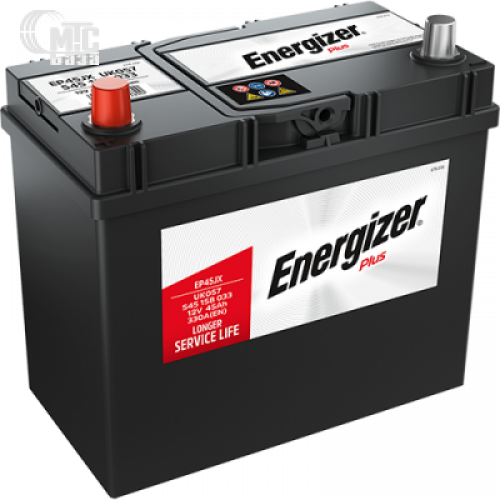Аккумулятор Energizer Plus [EP45JTP, 545158033] 6СТ-45 Ач L EN330 А 238x129x227мм